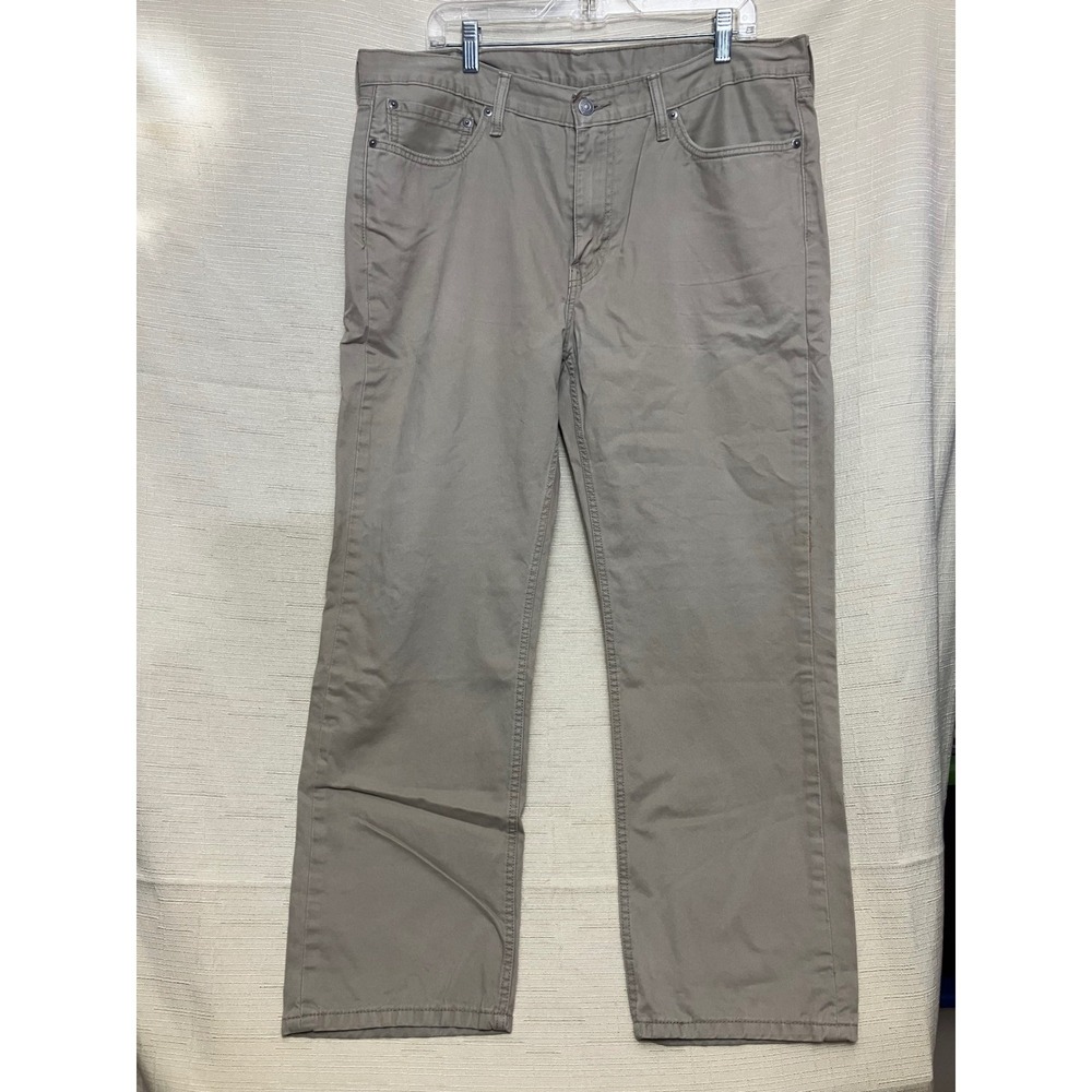 Levi's 514 Straight Fit Pants Mens 38x30‎ Khaki Excellent Twill Chino Trousers